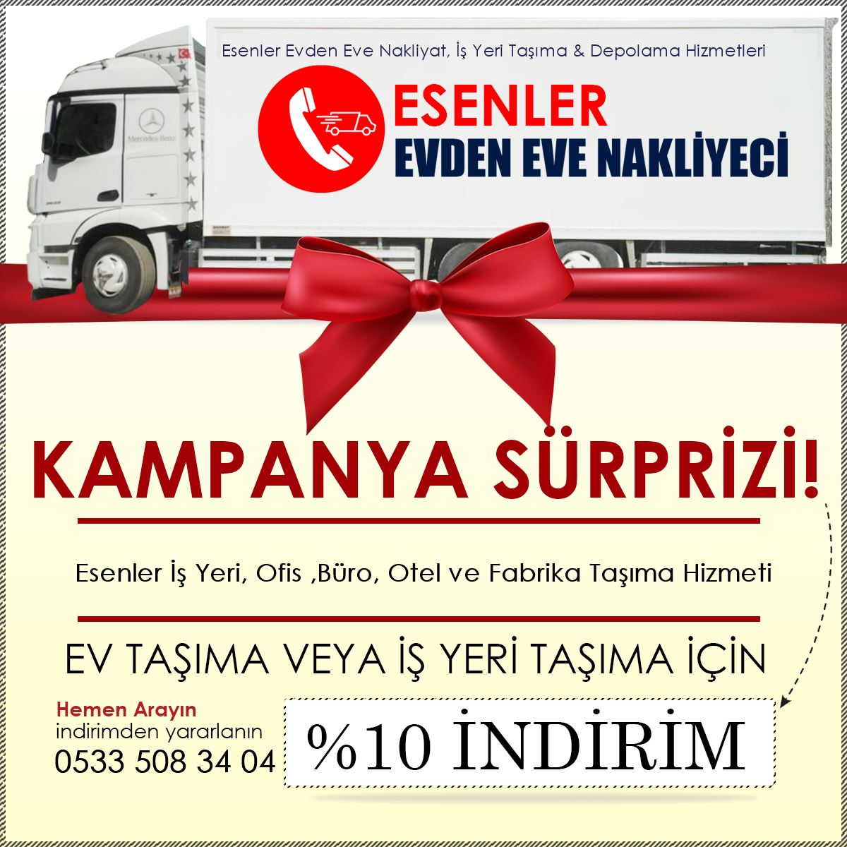 Esenler İş Yeri, Ofis ,Büro, Otel ve Fabrika Taşıma Hizmeti