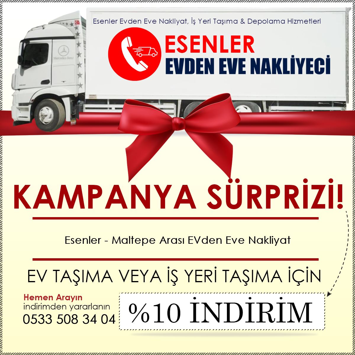 Esenler - Maltepe Arası EVden Eve Nakliyat
