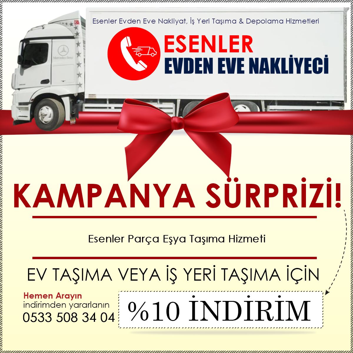 Esenler Parça Eşya Taşıma Hizmeti